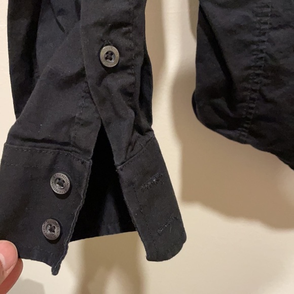 Men’s Attention Stretch Button Down Shirt in Black, Medium - Picture 6 of 7